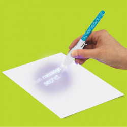 Grossiste. Stylo secret bleu à encre invisible avec LED