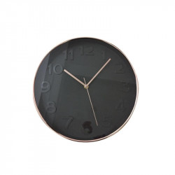 Grossiste et fournisseur. Horloge ronde 30.5 cm noire cuivrée