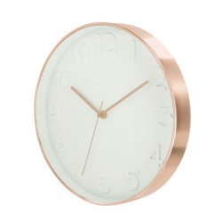 White copper modern wall clock