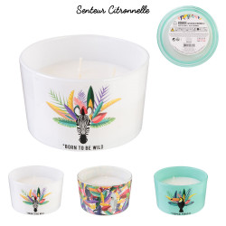 Grossiste bougie à 3 mèches senteur citronelle