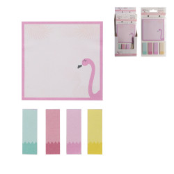 Grossiste notes repositionnables style flamant rose