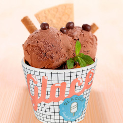 Ceramic icecream cup