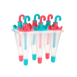 Umbrella ice pop maker mold