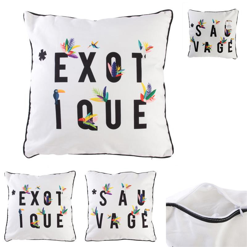 Grossiste coussin exotique 40x40 cm.