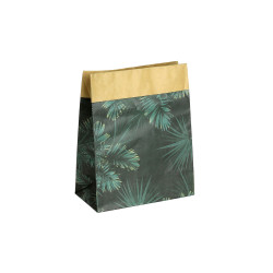 Grossiste sac en papier Natural Life - 26x21x10cm vert