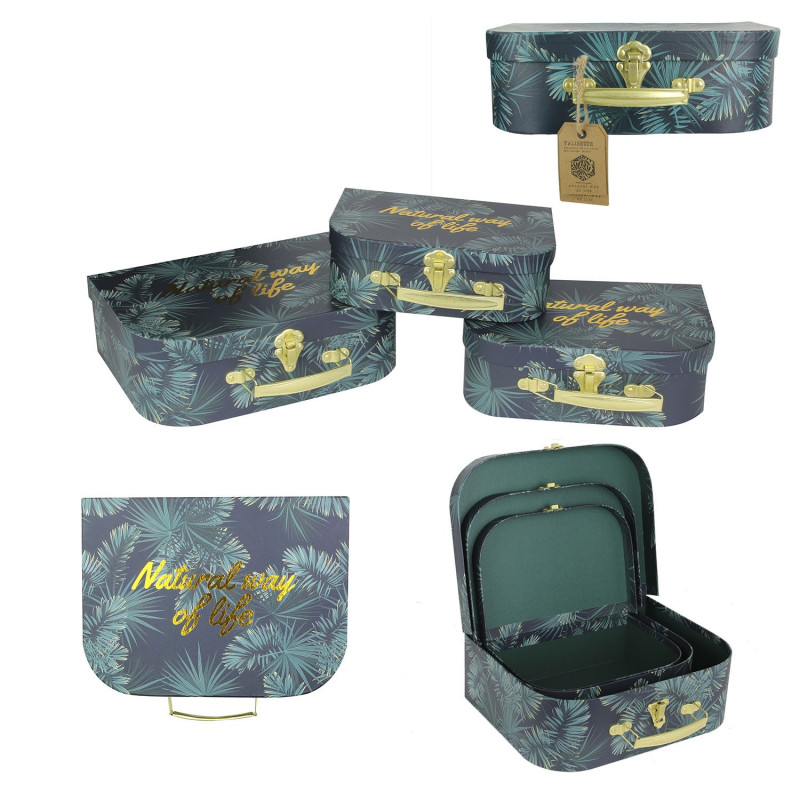 Grossiste valisette de rangement Natural Life x 3 Grossiste valisette de rangement Natural Life x 3