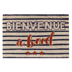 Grossiste paillasson " Bienvenue a bord" 40x60 cm