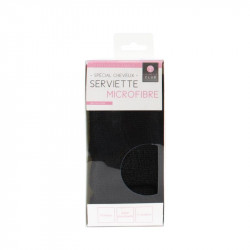 Grossiste et fournisseur. Serviette microfibre cheveux noire