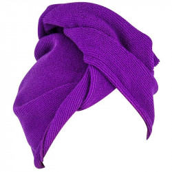 Grossiste et fournisseur. Serviette microfibre cheveux violette