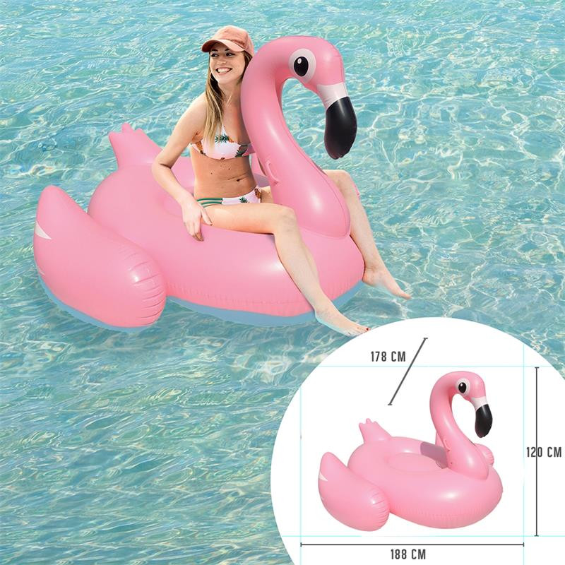 Grossiste. Bouée gonflable en forme de flamant rose XL