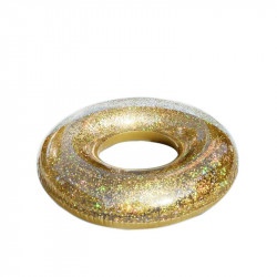 Grossiste Bouée gonflable à paillettes dorées
