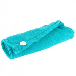 Grossiste et fournisseur. Serviette microfibre cheveux bleue