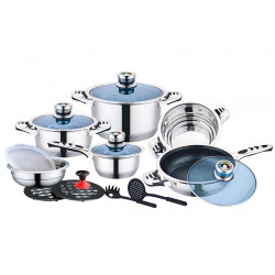 Batterie de cuisine inox 16...