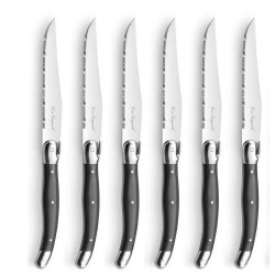 Wholesaler and supplier. Set of 6 Lou Laguiole dinner steak knives