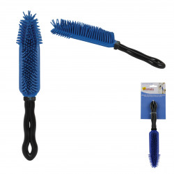 Grossiste Brosse de massage silicone noir et bleu