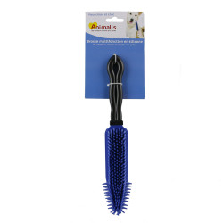 Grossiste Brosse de massage silicone noir et bleu