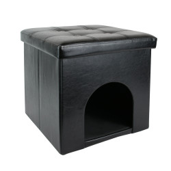 Grossiste Niche pouf en simili cuir