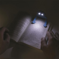 Grossiste et fournisseur. Lampe de lecture bonhomme flexible bleue