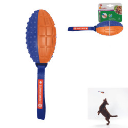 Grossiste Ballon de rugby sonore pour chien - orange