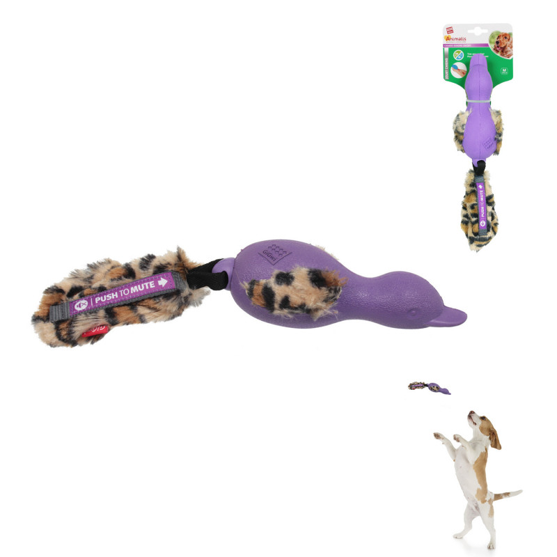 Grossiste Jouet en forme de canard sonore violet pour chien