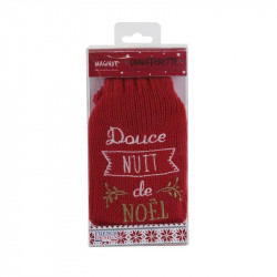 Grossiste et fournisseur. Chaufferette de poche de Noël avec pompon rouge