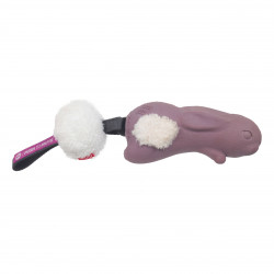 Grossiste Jouet en forme de lapin sonore avec pompom violet pour chien