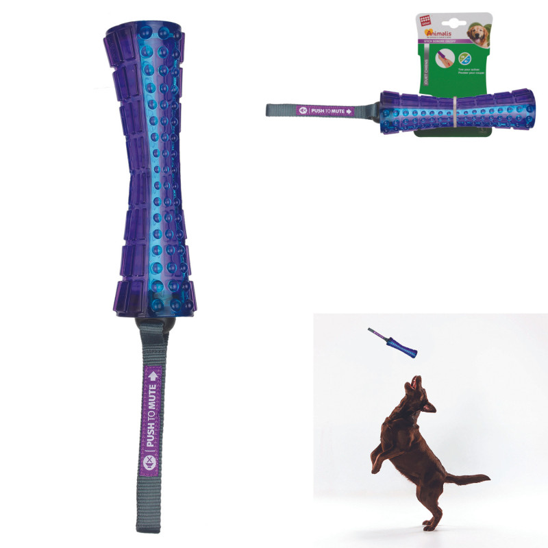 Grossiste Jouet stick sonore bleu pour chien