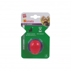 Grossiste Balle sonore rouge et violette pour chien - taille S