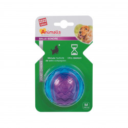 Grossiste Balle sonore violette pour chien - taille M