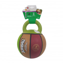 Grossiste Ballon de basket vert et marron avec poignée pour chien