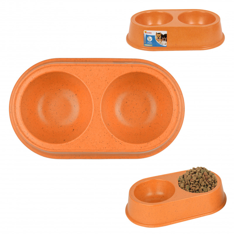 Grossiste Gamelle double bambou orange - PM