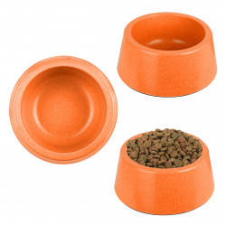 Grossiste Gamelle ronde en en bambou - orange - PM