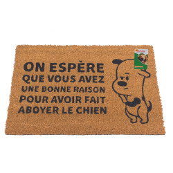 Grossiste paillasson coco humoristique illustration chien