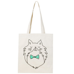 Tote bag chat - noeud