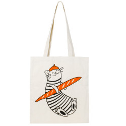 Tote bag chat - parigot