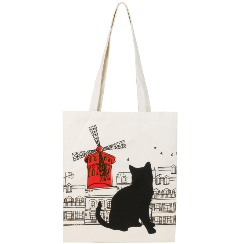 Grossiste Tote bag chat - moulin