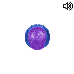 Grossiste Balle sonore bleue et violette pour chien - taille S