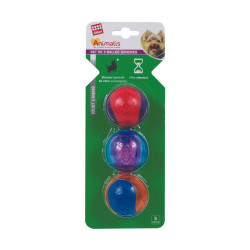 Grossiste Set de 3 balles sonores pour chien - taille S