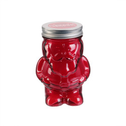 Grossiste bougie Mason jar en forme de père Noël