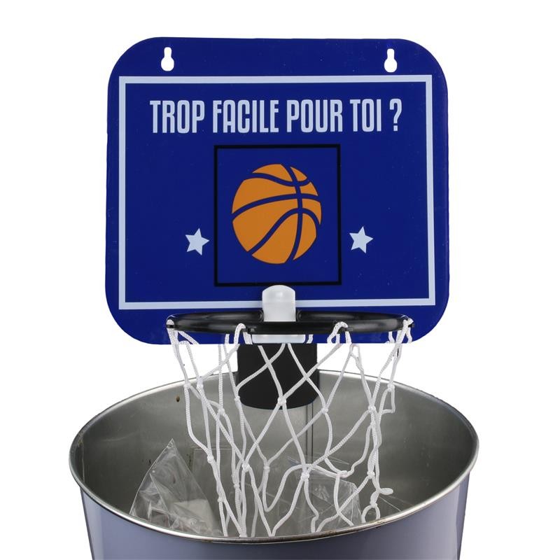 Basketball trash can game