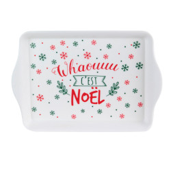 Grossiste plateau vide-poche de Noël blanc