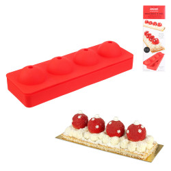 Grossiste moule en silicone en forme de 4 boules de Noël