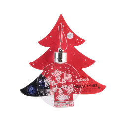 Grossiste décoration de Noël LED à suspendre en acrylique blanche et argentée
