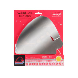 Grossiste miroir LED effet infini en forme de bonnet de Noël 16cm