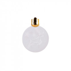 Grossiste décoration de Noël LED à suspendre en acrylique blanche et dorée