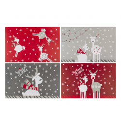 Grossiste set de table en polypropylen décors de noël